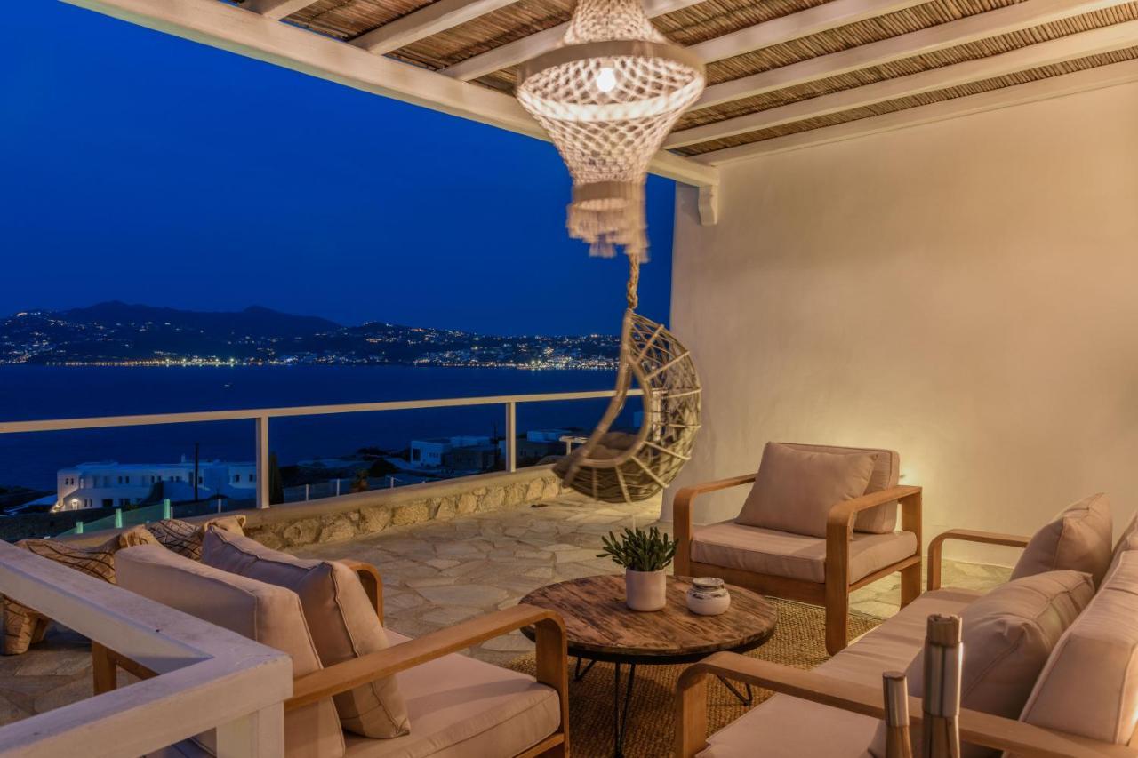 Cosset Villa Bohochic Sea&Harbourview And Sunset By One-Villas Ornos  Esterno foto